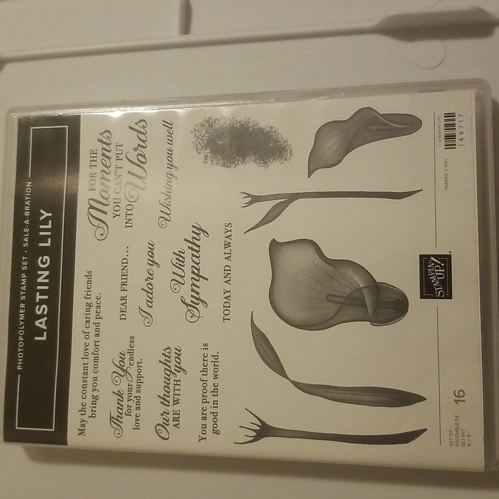 Stampin Up Lasting Lily Photopolymer stamp set.